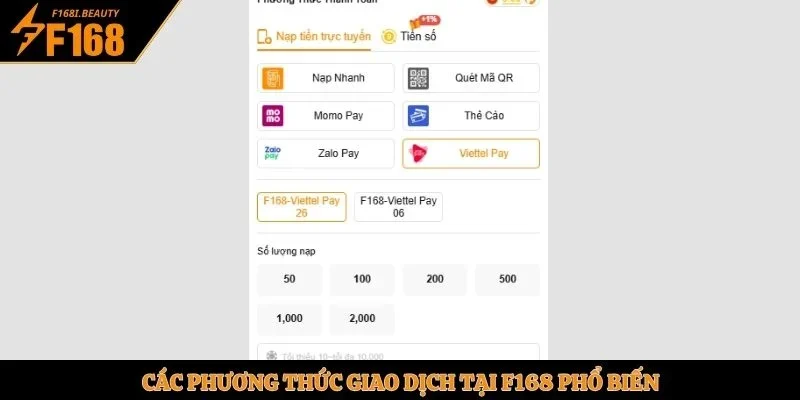 Nạp Tiền F168 An Toàn Và Đơn Giản Trong Thời Gian Ngắn - Prosper69