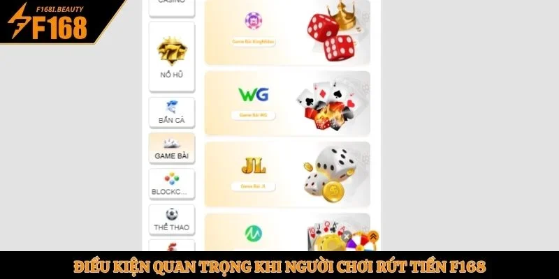 Rút Tiền F168 - Quy Trình Rút Thưởng Đơn Giản Linh Hoạt - Prosper69