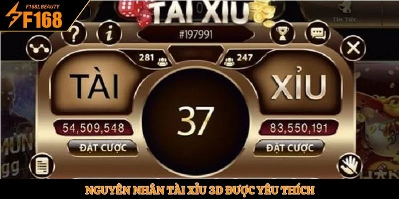 Tài Xỉu 3D - Tham Gia Tìm Kiếm Sự May Rủi Tại F168 - Prosper69